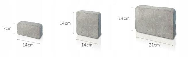 KOSTKA BRUKOWA 6CM LUNA KOLOR ANTYK POSTARZANA