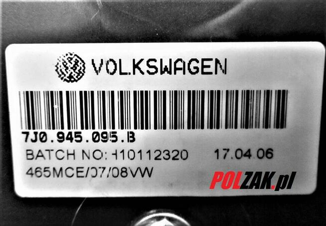 Lampa tylna tył Volkswagen Transporter T5 2003-09 7J0945096B