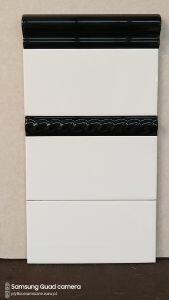 Tamoe listwa ceramiczna wykończeniowa profil czarny/biały