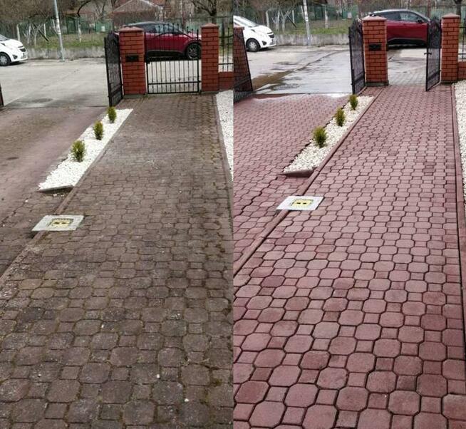 Profesjonalne mycie elewacji, kostki brukowej innych