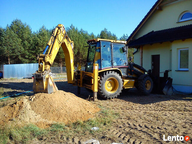 Usługi koparko-ładowarką koparka minikoparka WARSZAWA