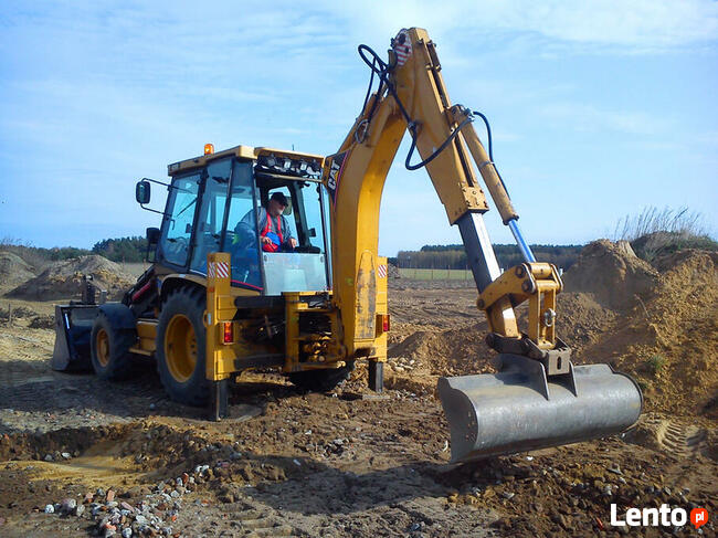 Usługi koparko-ładowarką koparka minikoparka WARSZAWA