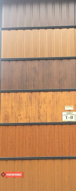 Blacha drewnopodobna na podsufitki - niski trapez T-8