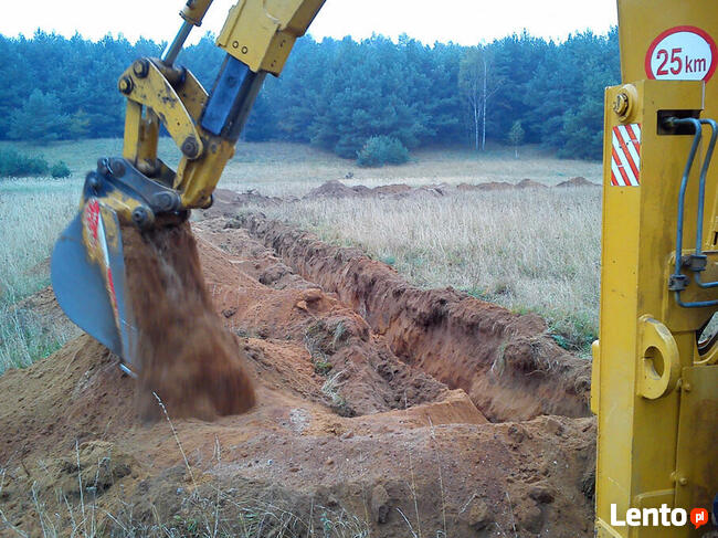 Usługi koparko-ładowarką koparka minikoparka WARSZAWA