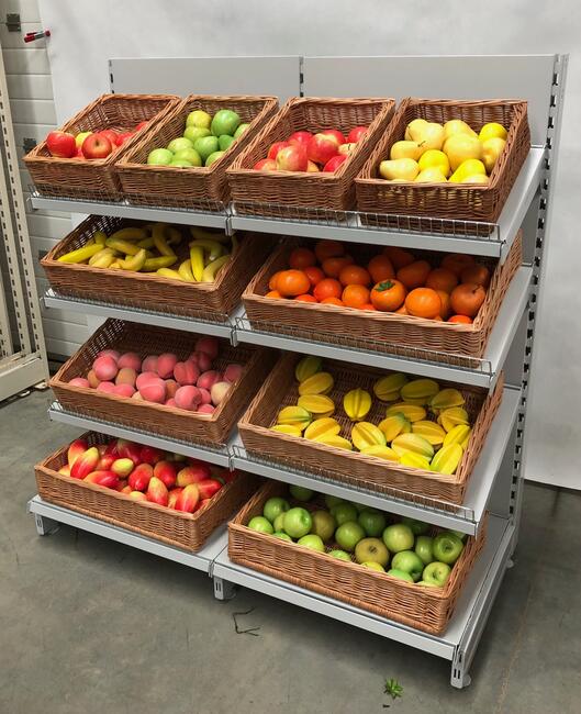 REGAŁ WARZYWNICZY PIEKARNICZY warzywa owoce metalowy 1,35m