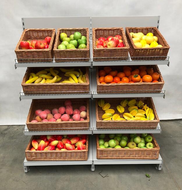 REGAŁ WARZYWNICZY PIEKARNICZY warzywa owoce metalowy 1,35m