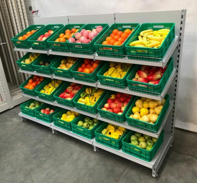 REGAŁ WARZYWNICZY PIEKARNICZY warzywa owoce metalowy 2m