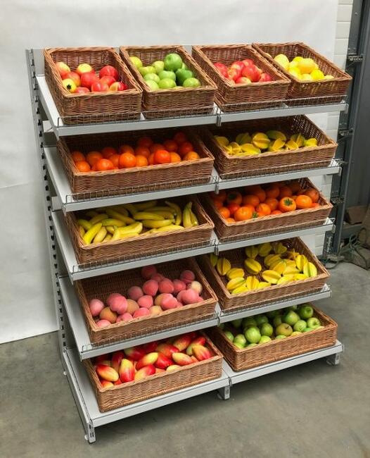 REGAŁ WARZYWNICZY PIEKARNICZY warzywa owoce metalowy 1,35m