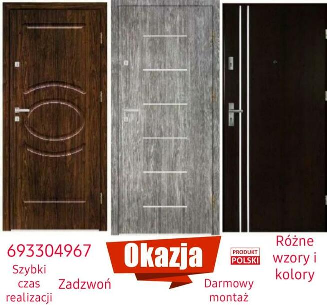 Drzwi wejściowe do mieszkania w bloku GRATIS montaż
