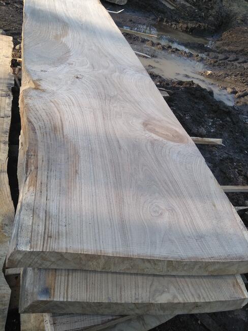 schody z jesionu i dębu, monolity dębowe