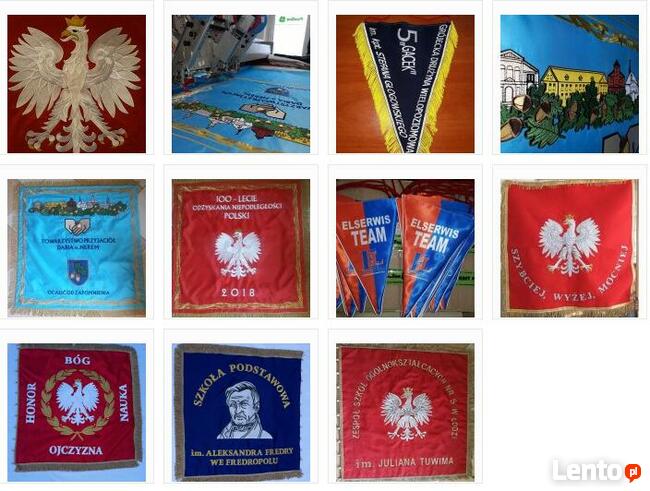 Sztandar haftowany, producent sztandarów, proporczyki