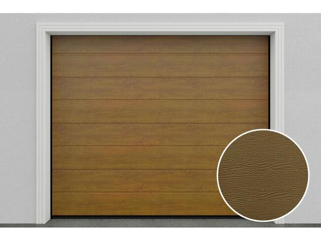 Brama garażowa segmentowa Złoty dąb HD01/GLK DoorHan
