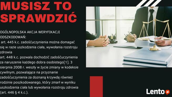 Odszkodowania i renty z tytułu wypadku OC