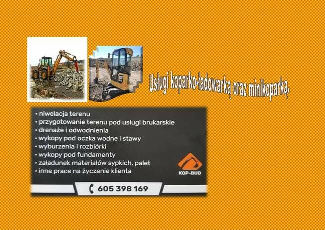 Usługi minikoparką. Luborzyca, Michałowice, Słomniki i okolice