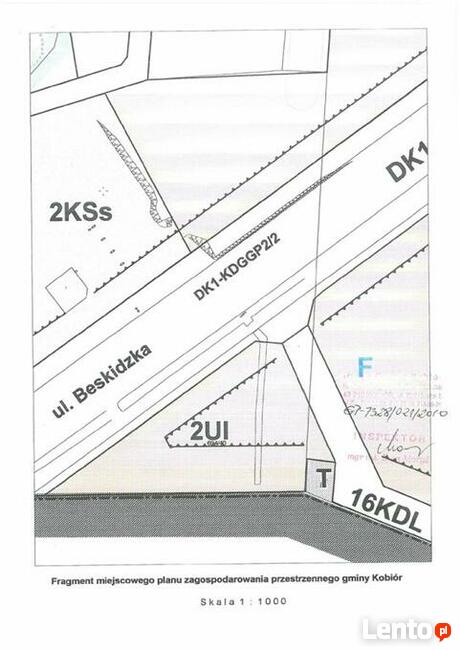 Działka usługowa Kobiór