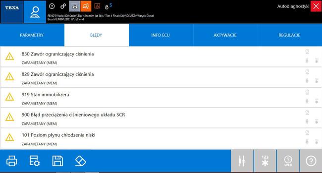 Diagnostyka komputerowa , Traktory , Kombajny , Wózki Widłow