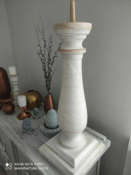 Lichtarz paschalny-swiecznik-drewniany-Podstawa pod Paschał