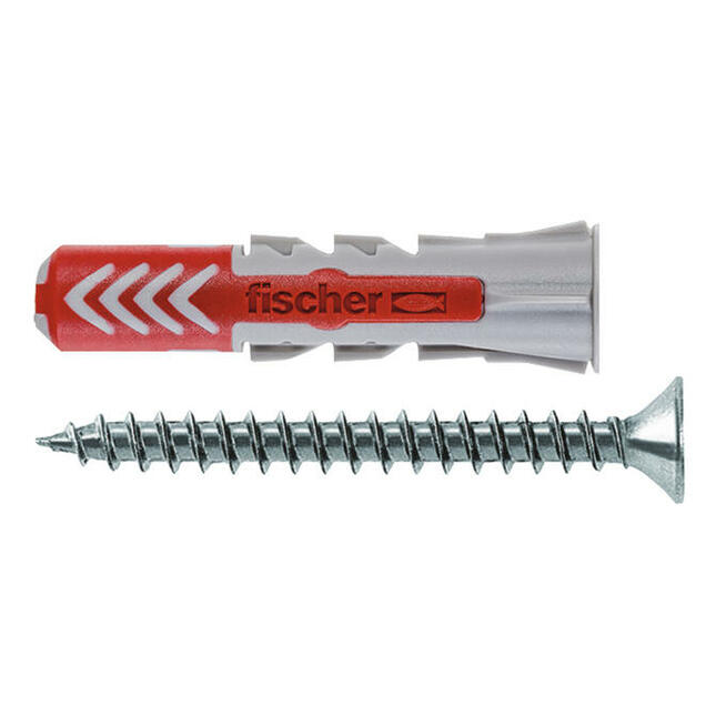 Kołek z wkrętem Fischer DuoPower 6x30 S, 50 sztuk