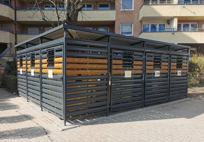 Wiata śmietnikowa. Altana śmietnikowa. Osłona na kosze.