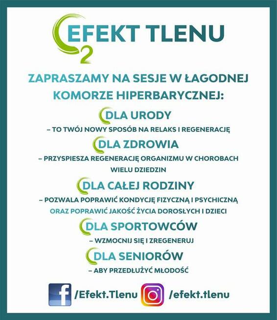 EFEKT TLENU Gabinet Hiperbaryczny w Chojnicach