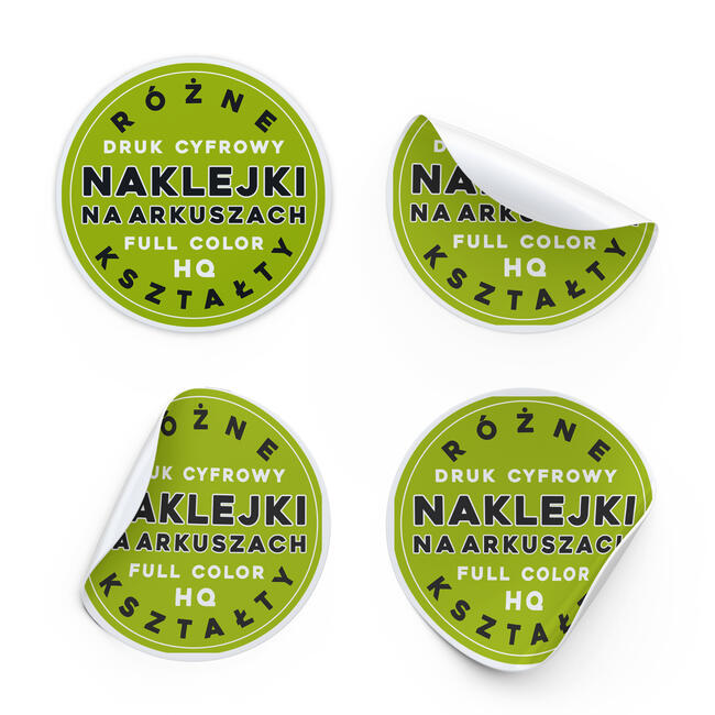 Naklejki cięte w dowolny kształt, producent, super ceny