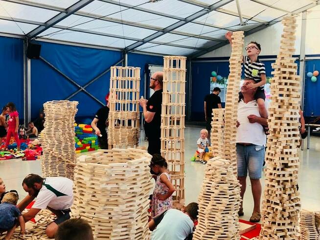 Polskie ,kreatywne ,eko klocki Linden drewniane 400 szt. EDU