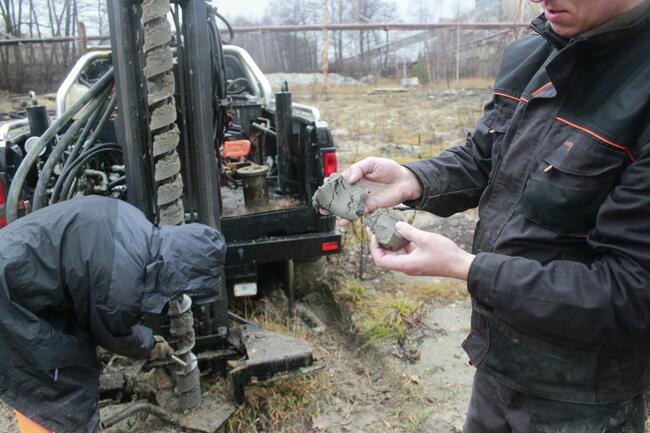 Odwierty, wiercenia, geolog, geologia, geotechnik, badania