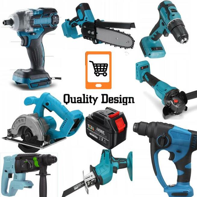 NARZĘDZIA DO BATERII MAKITA 18V Klucz 520Nm Szlifierka Zakrę