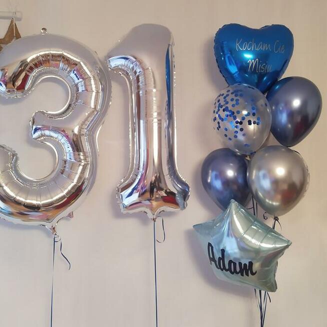 Balony z helem wesele urodziny bramy z balonów