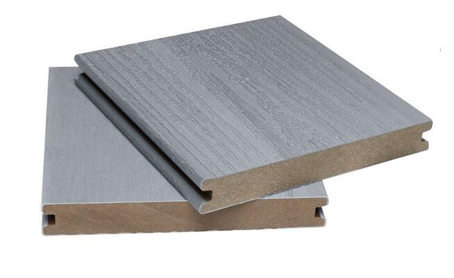 Deska tarasowa kompozytowa pełna - słoje drewna