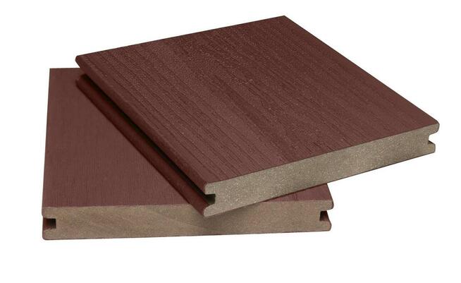 Deska tarasowa kompozytowa pełna - słoje drewna