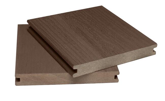 Deska tarasowa kompozytowa pełna - słoje drewna
