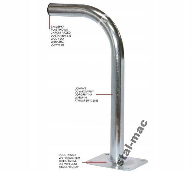 Uchwyt maszt opaska komin obejma kominowa - 5 m