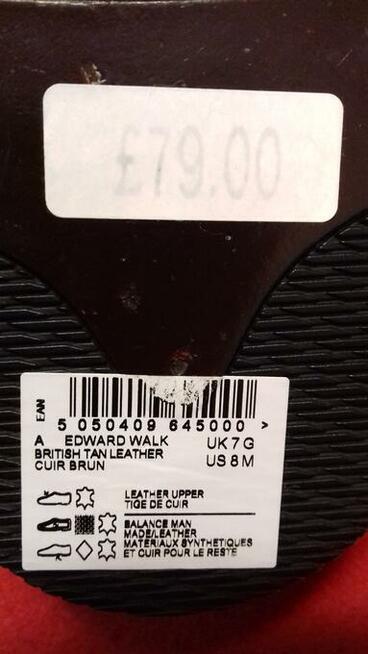 Clarks Edward Walk British Tan Leather