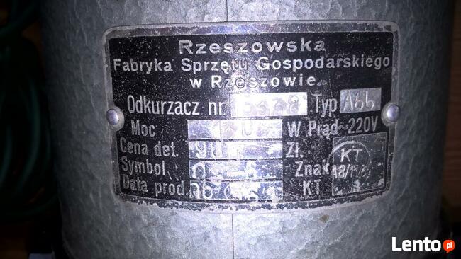 Odkurzacz Gamma II 1961r. PRL Sygnowany sprawny