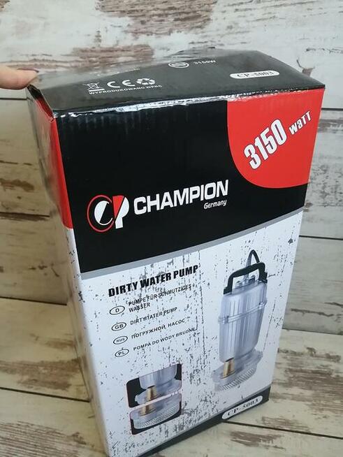 POMPA ZANURZENIOWA DO WODY BRUDNEJ I CZYSTEJ 3150W CHAMPION