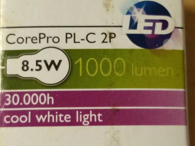 Świetlówka LED Philips G24d-3 CorePro LED PLC 8.5W 840 2P
