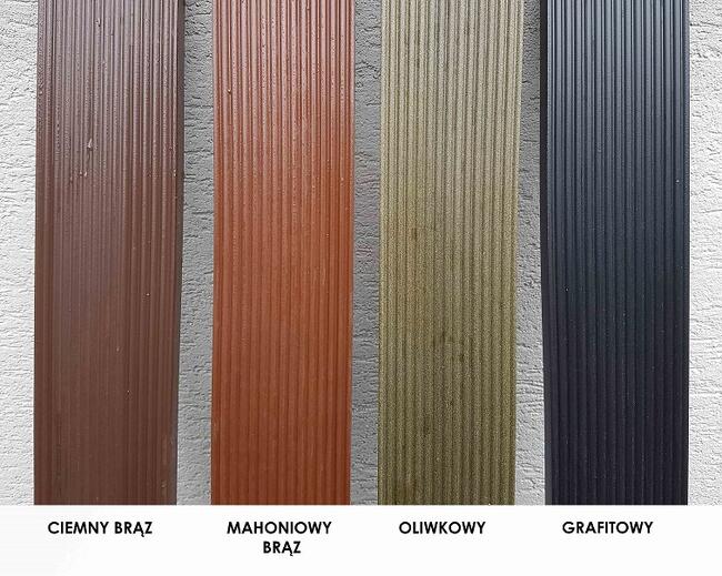 Sztachety z ekodesek kompozytowych ogrodzenie drewno + pcv