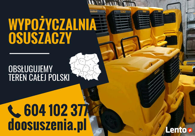 wypożyczalnia osuszaczy powietrza pochłaniaczy wilgoci Krapk