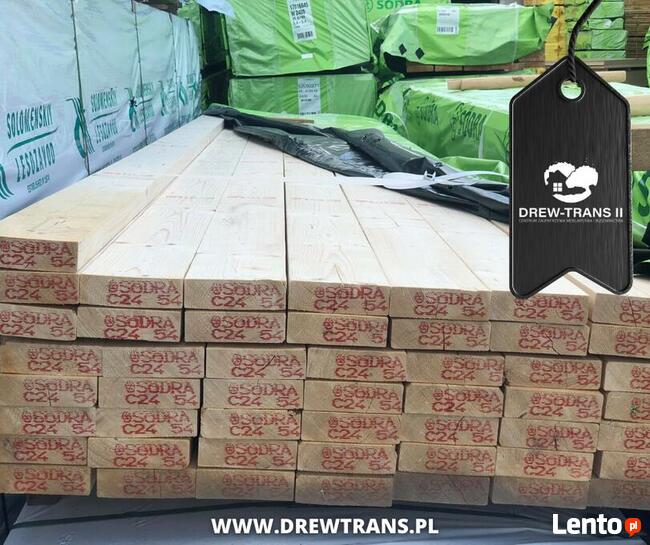 Drewno konstrukcyjne C 24 strugane, suszone - Drew-Trans II