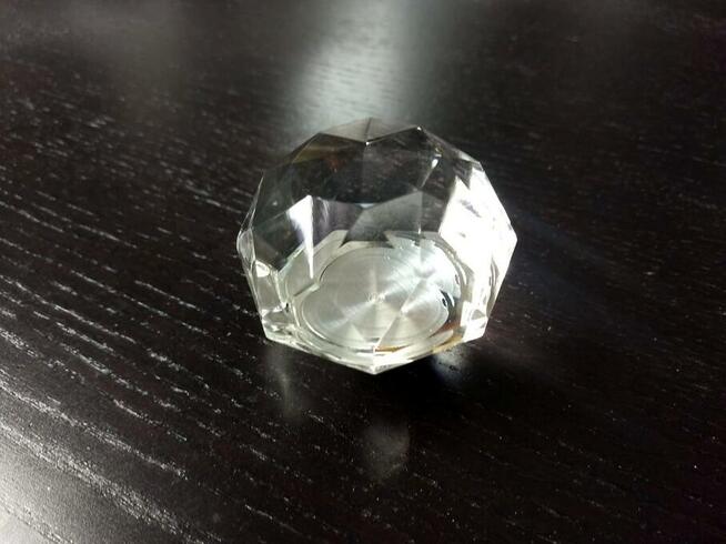 Duży uchwyt do mebli kryształowy - kolor chrom lub złoto