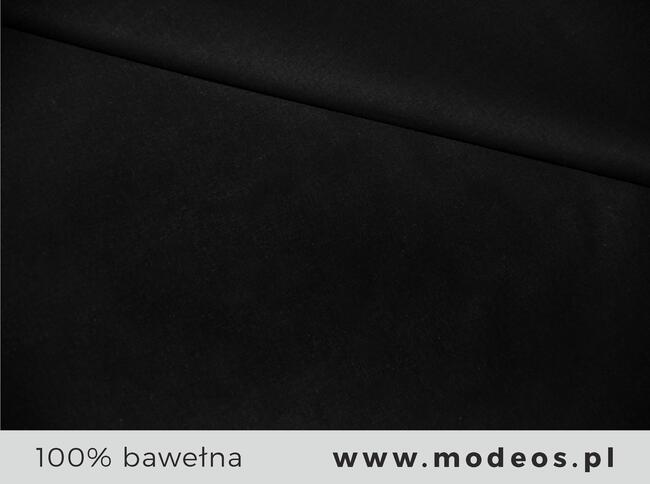 Materiał czarny Tkanina bawełniana czarna Bawełna 100%
