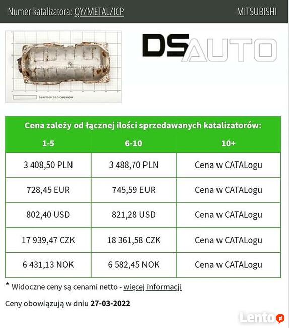 Skup katalizatorów|skup monolitu|skup filtrów dpf