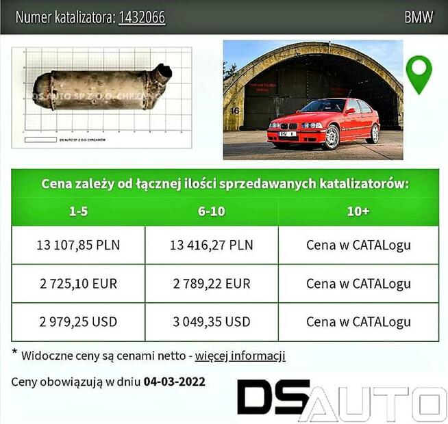 Skup katalizatorów, skup filtrów dpf, skup monolitu-ceramiki