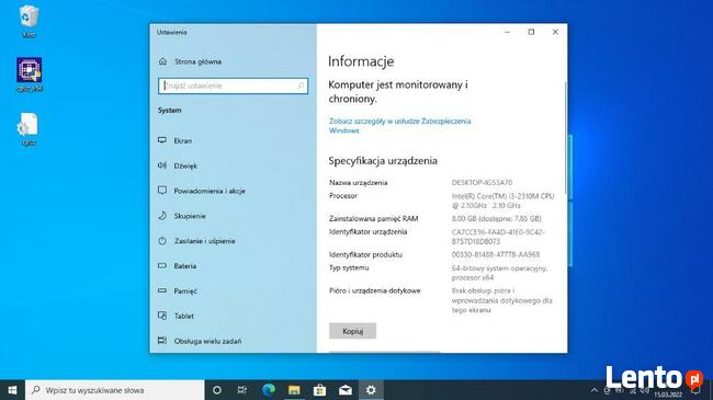 Laptop z ładowarką Sprawny gotowy do używania
