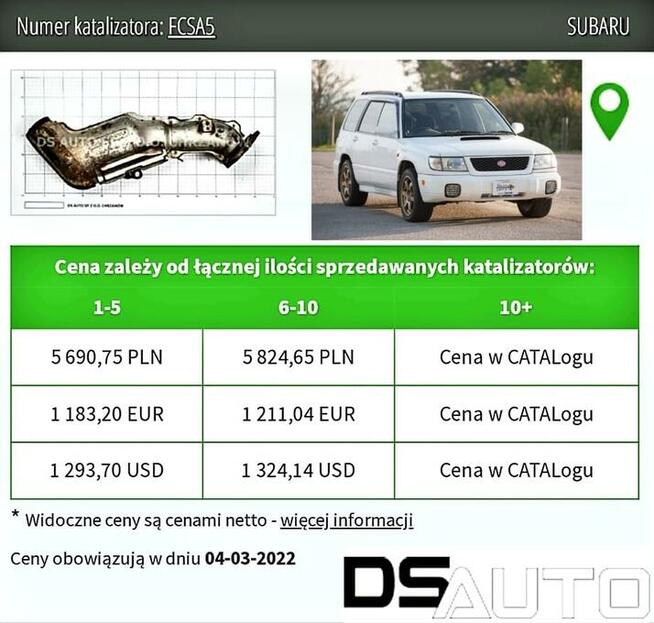 Skup katalizatorów, skup filtrów dpf, skup monolitu-ceramiki