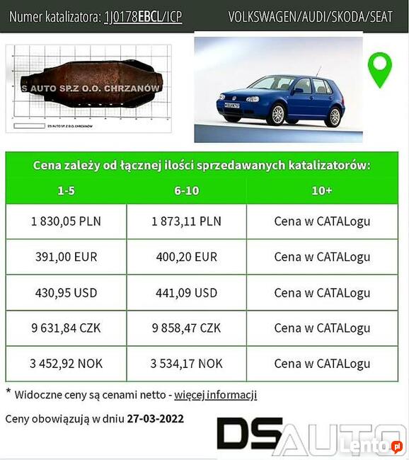 Skup katalizatorów|skup monolitu|skup filtrów dpf