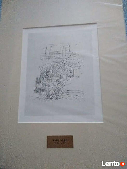 Paul Klee Litografia wydana w 1945 r w USA - Certyfikat