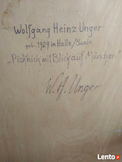 Obraz Heinz Wolfgang Unger PIKNIK - CERTYFIKAT 1929