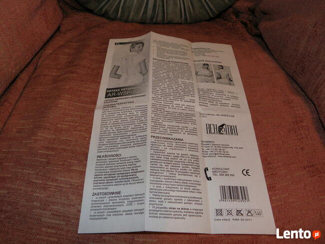 ORTEZA ORTOPEDYCZNA - STAN NOWY